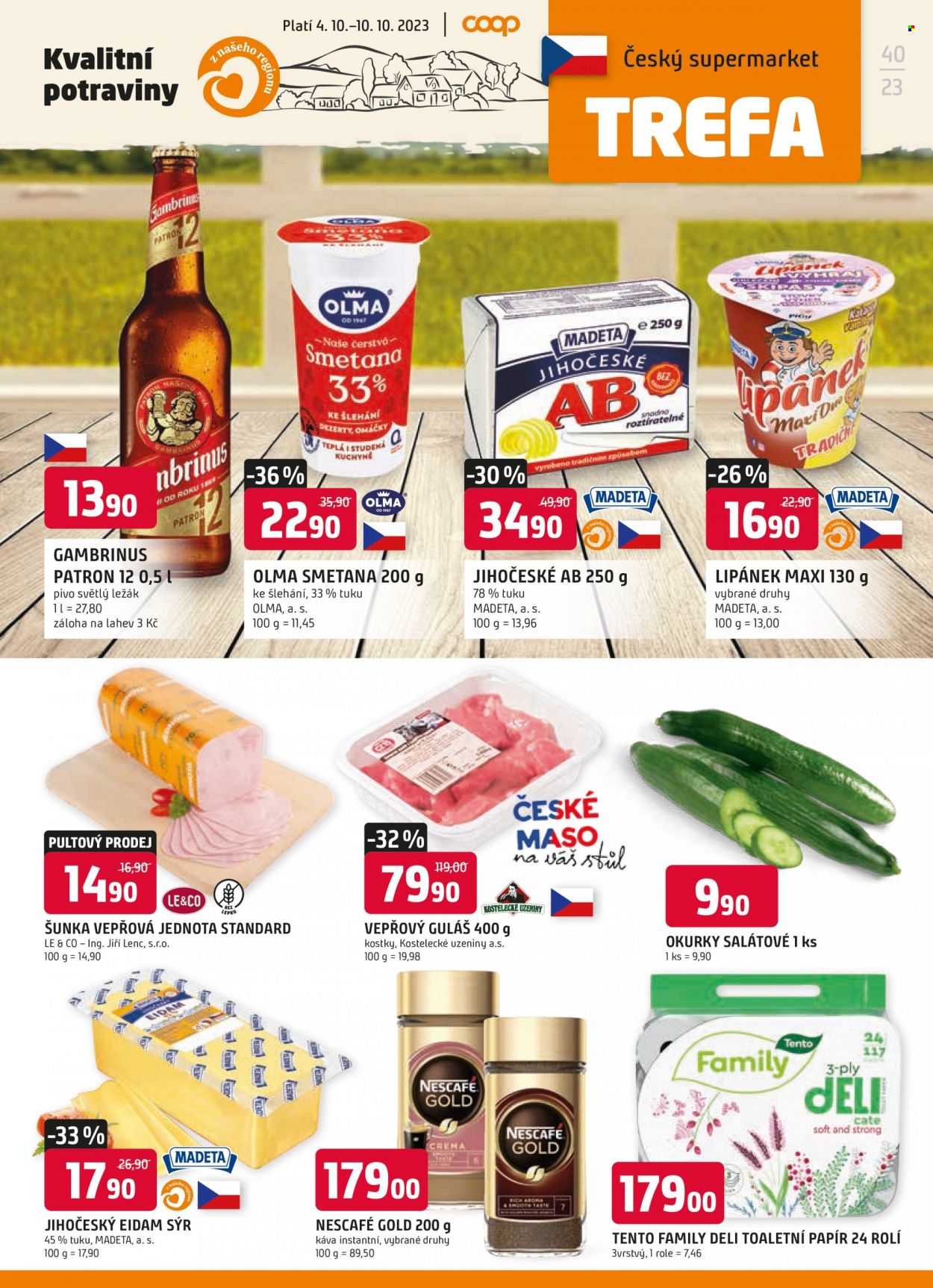 Leták TREFA coop - 4.10.2023 - 10.10.2023. Strana 1