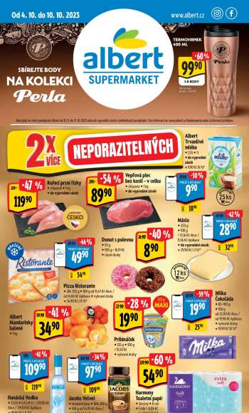 Leták Albert Supermarket - 4.10.2023 - 10.10.2023.