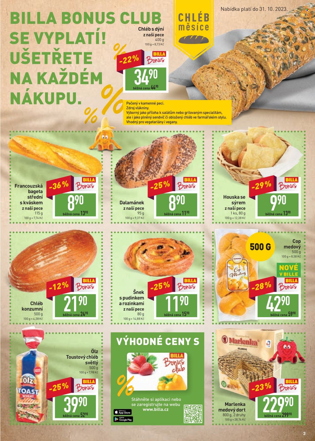 Leták BILLA - 4.10.2023 - 10.10.2023. Strana 3