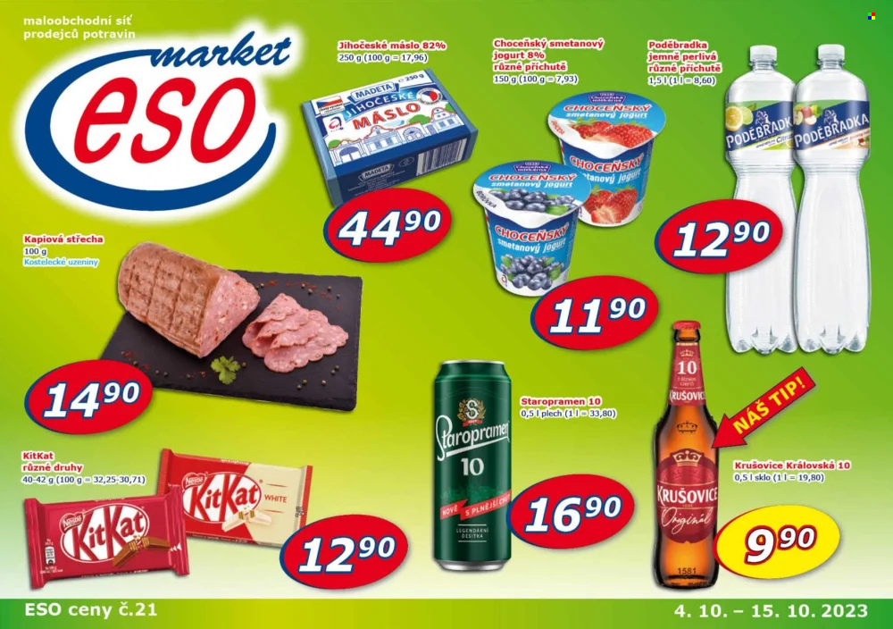 Leták ESO MARKET - 4.10.2023 - 15.10.2023. Strana 1