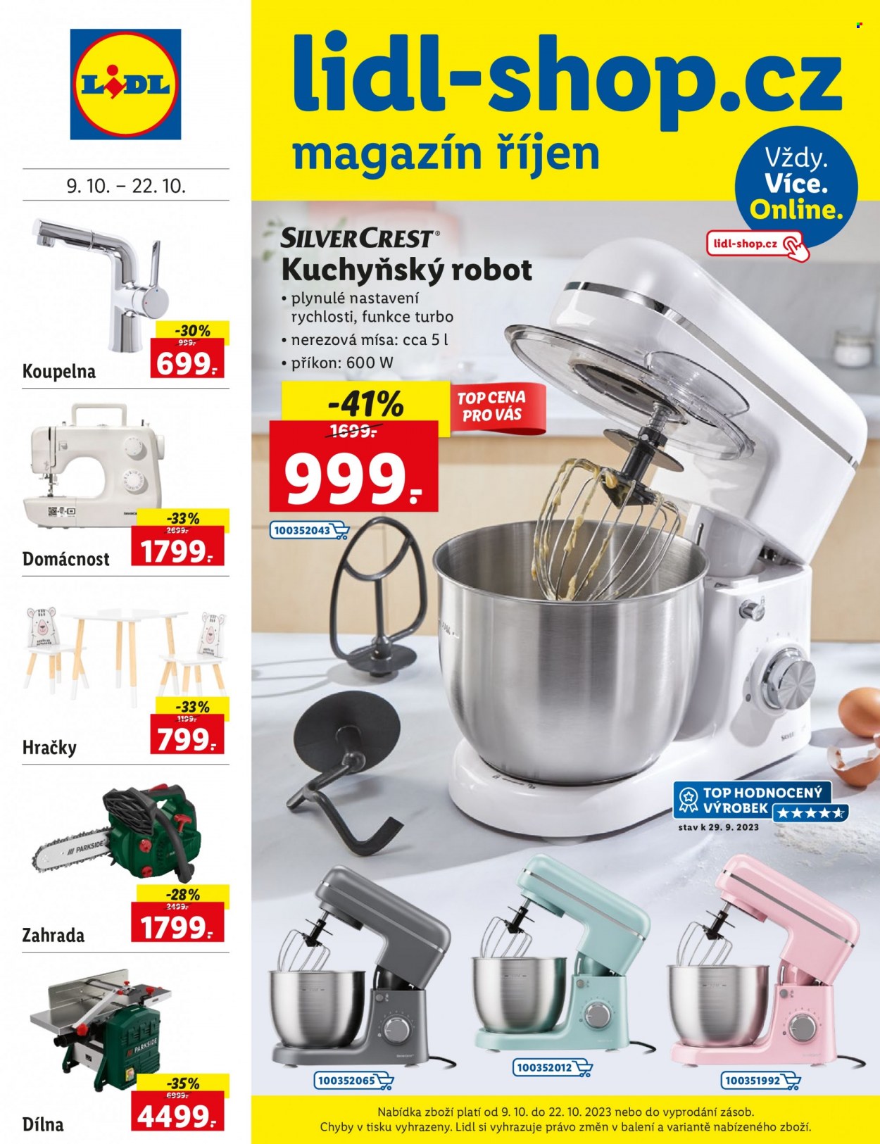 Leták Lidl - 9.10.2023 - 22.10.2023. Strana 1