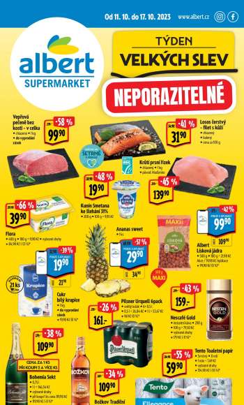 Leták Albert Supermarket - 11.10.2023 - 17.10.2023.