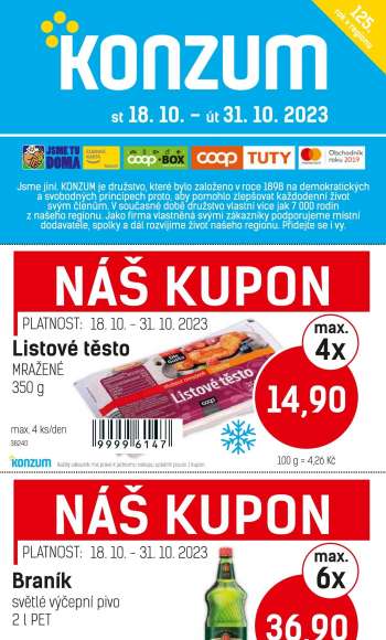 Leták Konzum - 18.10.2023 - 31.10.2023.