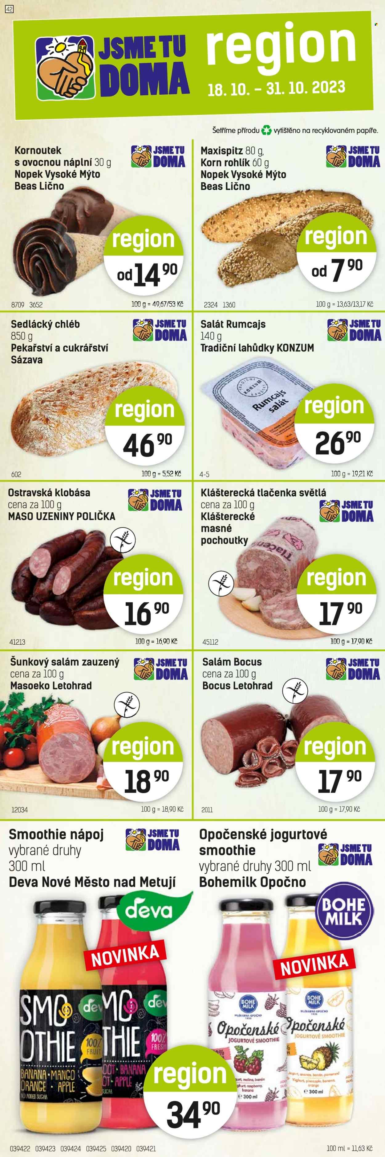 Leták Konzum - 18.10.2023 - 31.10.2023. Strana 2