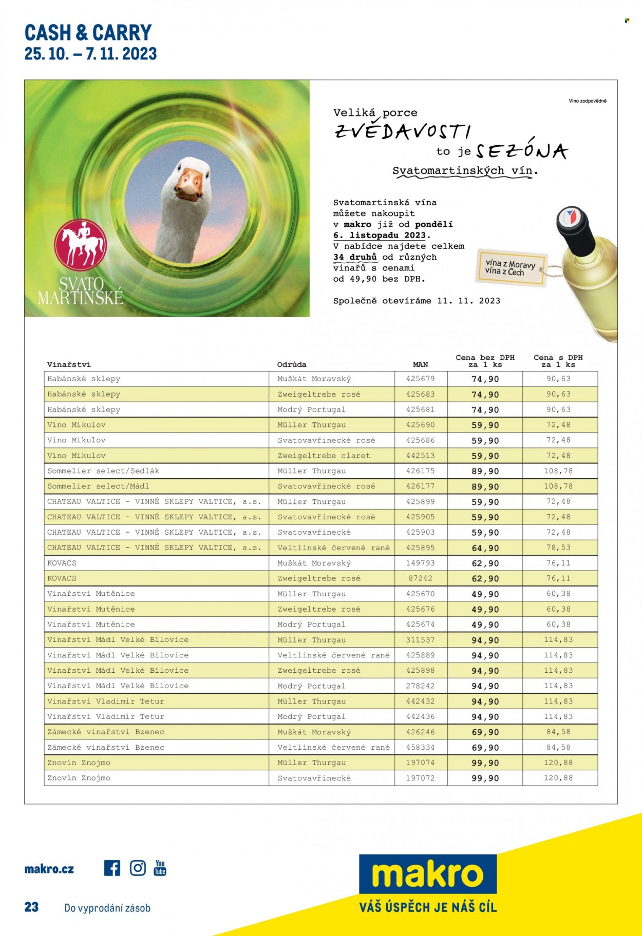 Leták MAKRO - 25.10.2023 - 7.11.2023. Strana 25