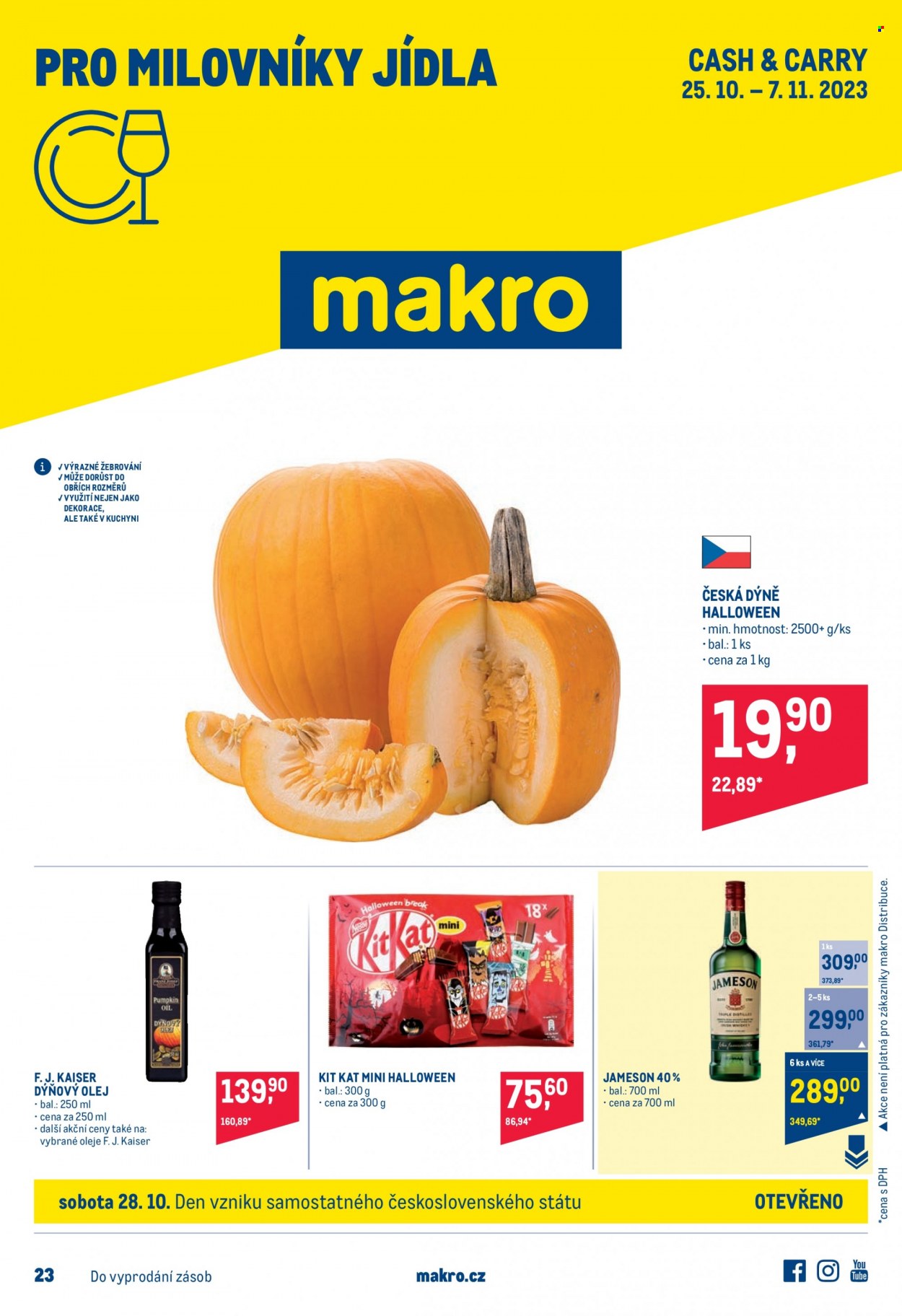Leták MAKRO - 25.10.2023 - 7.11.2023. Strana 1