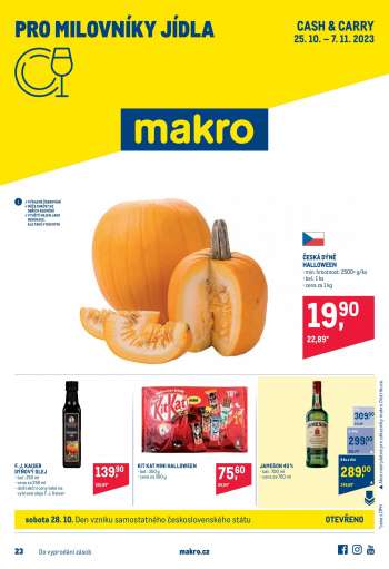 Leták MAKRO - 25.10.2023 - 7.11.2023.
