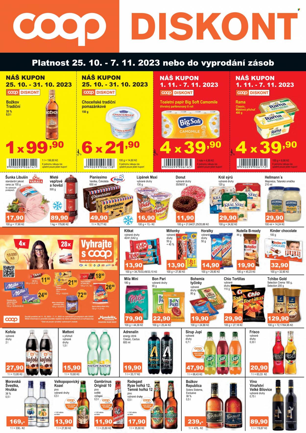 Leták coop DISKONT - 25.10.2023 - 7.11.2023. Strana 1