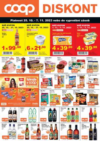 Leták coop DISKONT - 25.10.2023 - 7.11.2023.