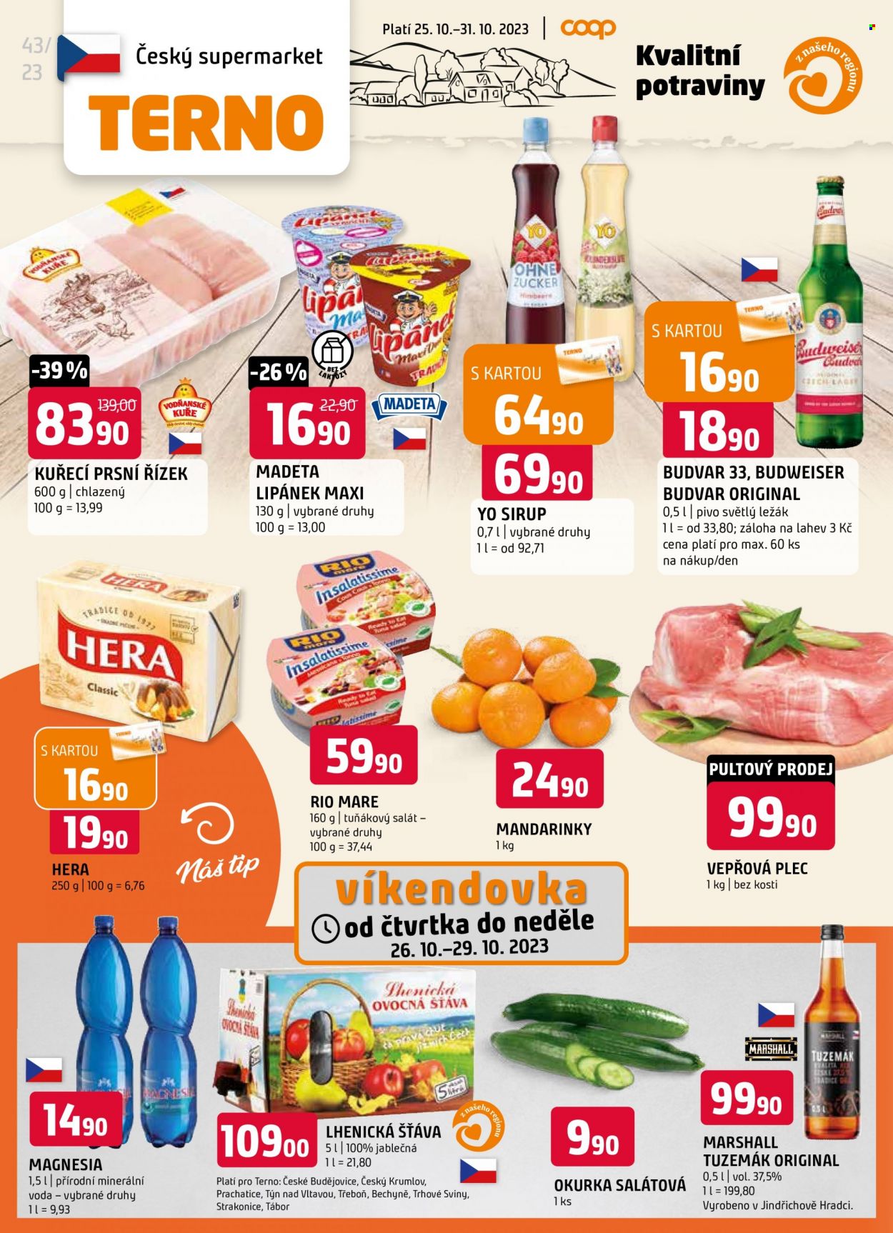 Leták coop TERNO - 25.10.2023 - 31.10.2023. Strana 1