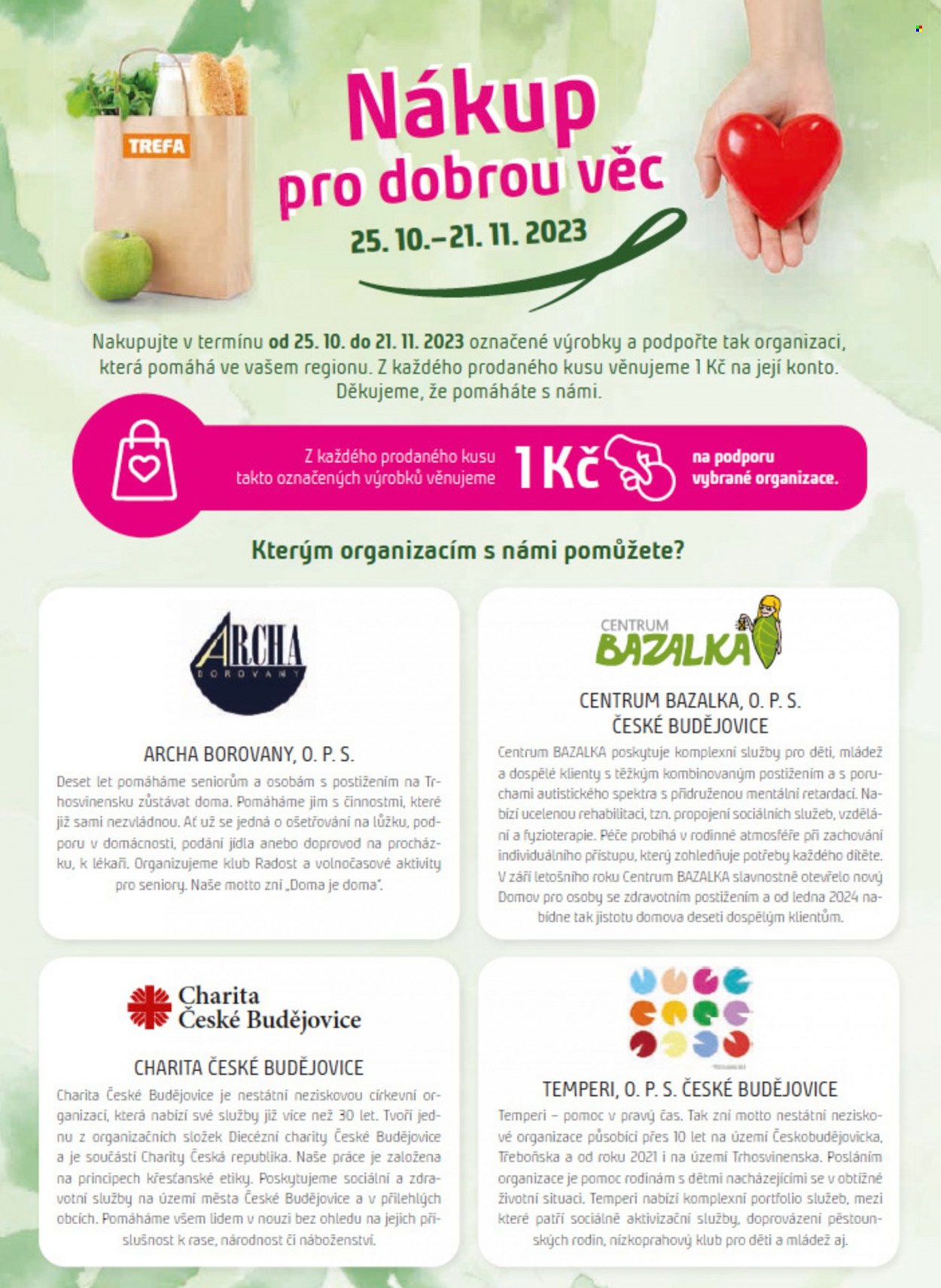 Leták TREFA coop - 25.10.2023 - 21.11.2023. Strana 1
