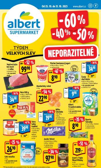 Leták Albert Supermarket - 25.10.2023 - 31.10.2023.