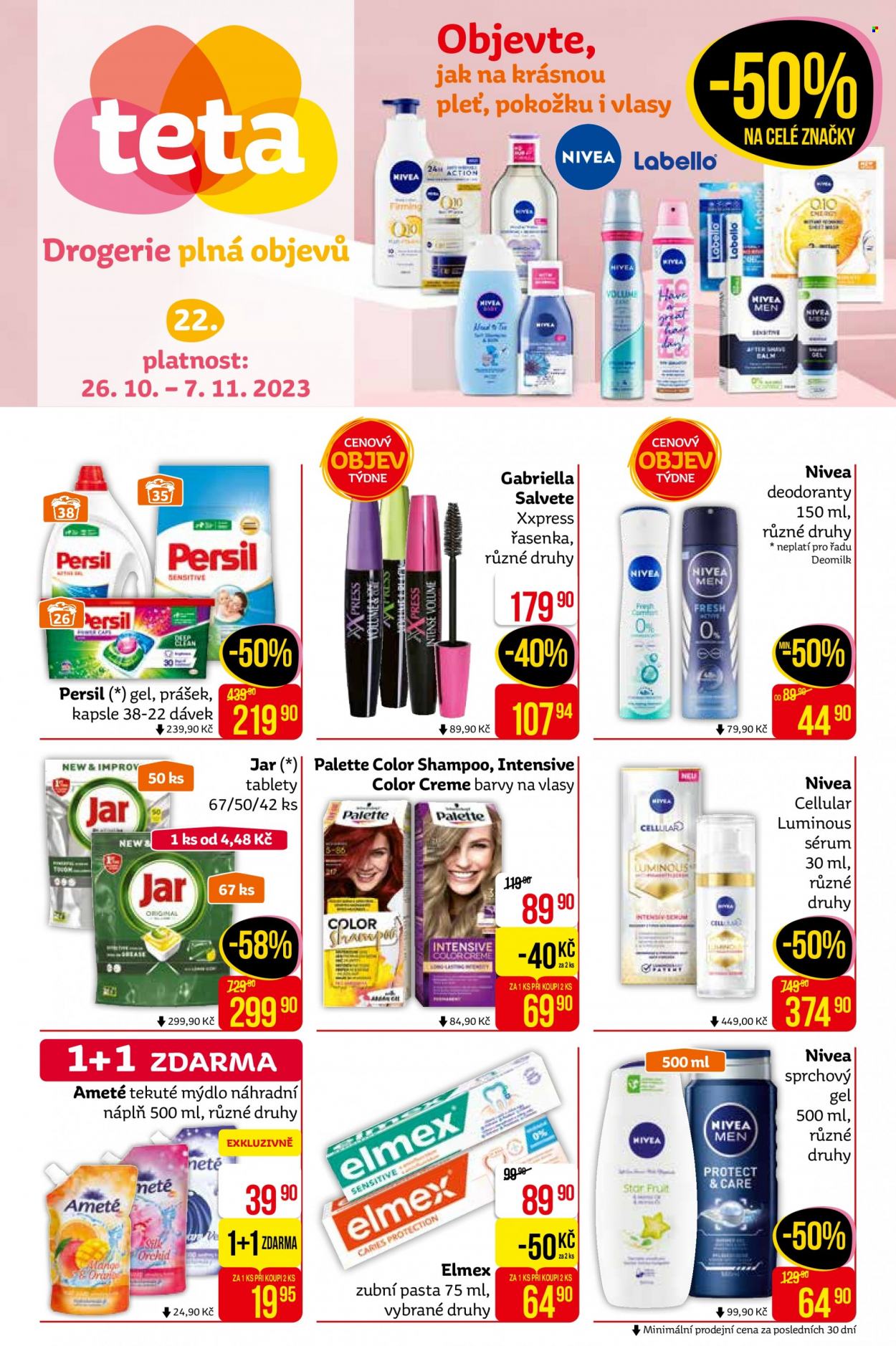 Leták Teta drogerie - 26.10.2023 - 7.11.2023. Strana 1