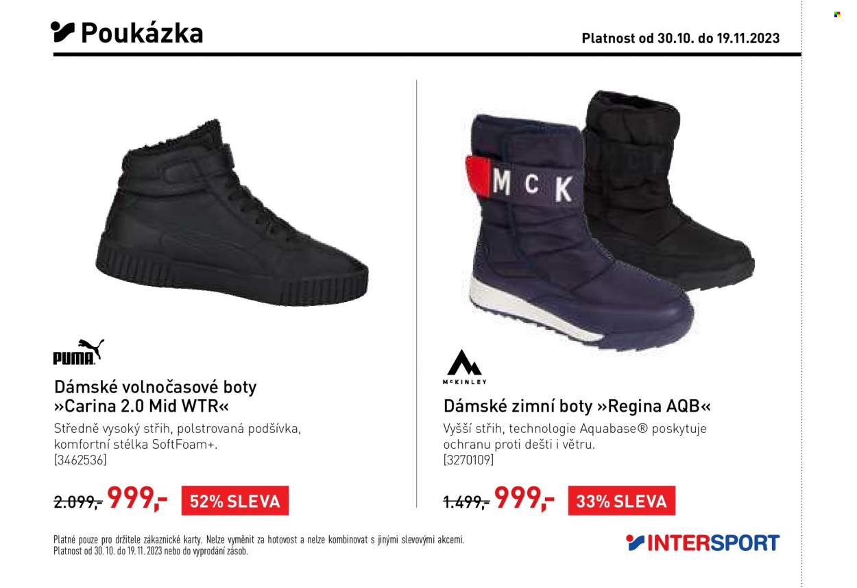 Leták INTERSPORT - 30.10.2023 - 19.11.2023. Strana 8