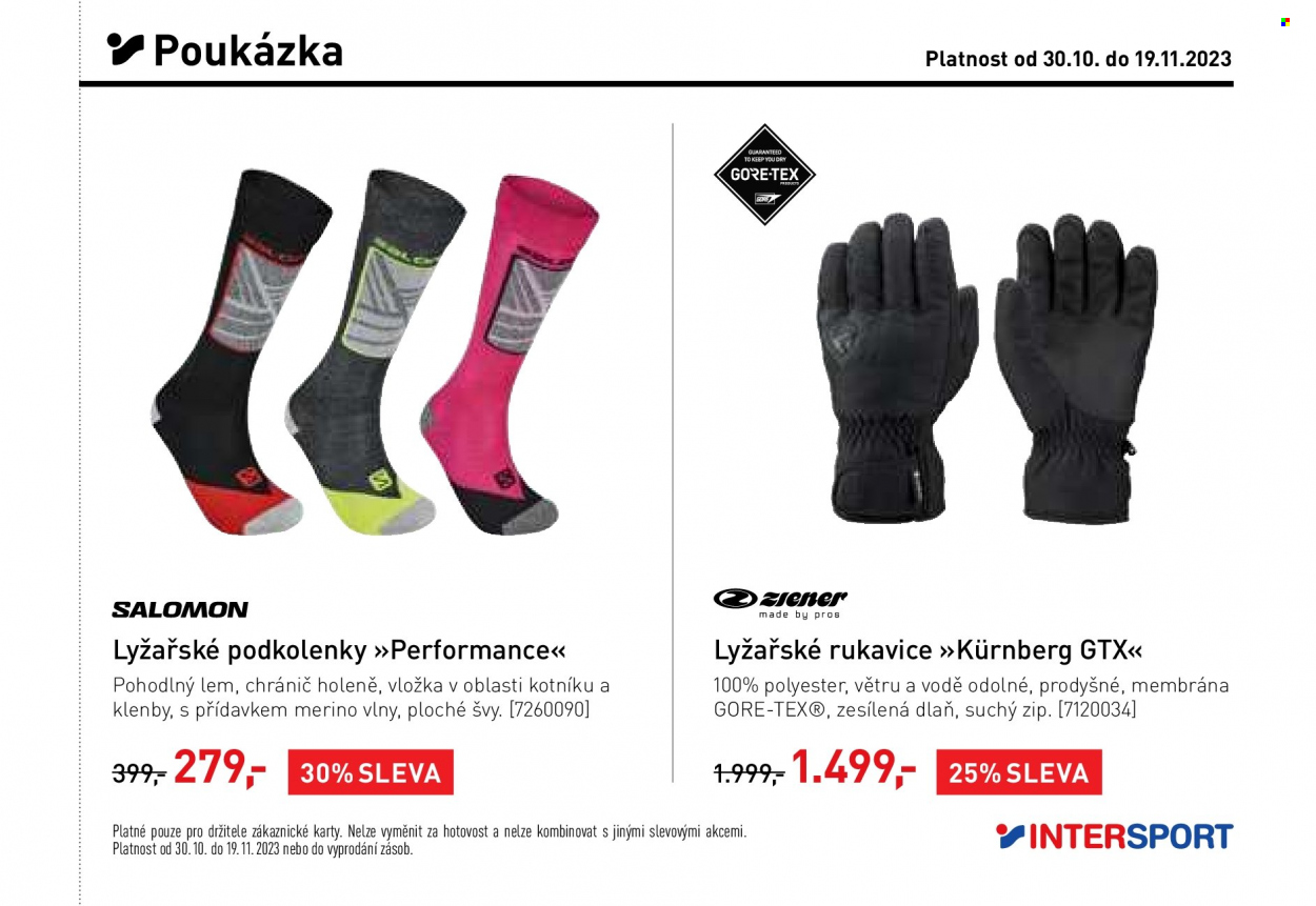 Leták INTERSPORT - 30.10.2023 - 19.11.2023. Strana 15