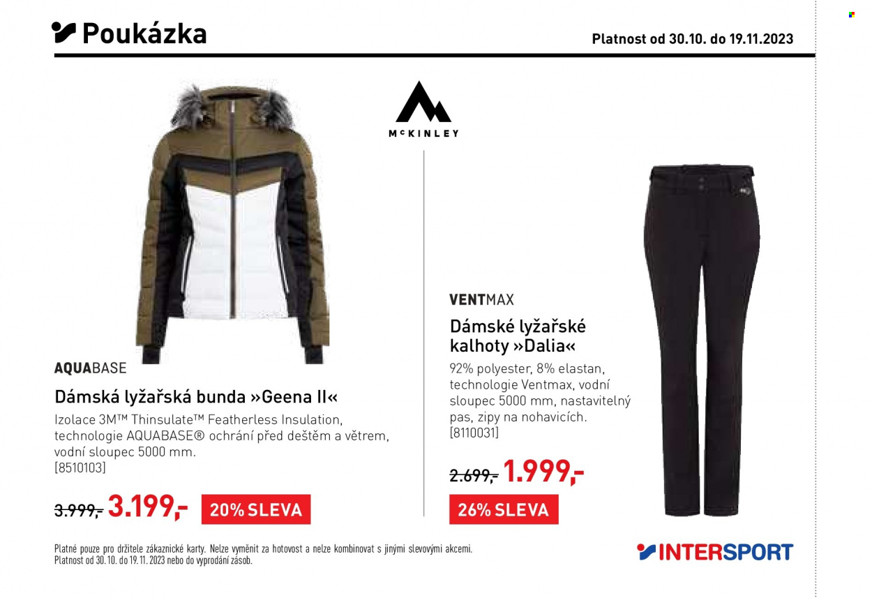 Leták INTERSPORT - 30.10.2023 - 19.11.2023. Strana 16