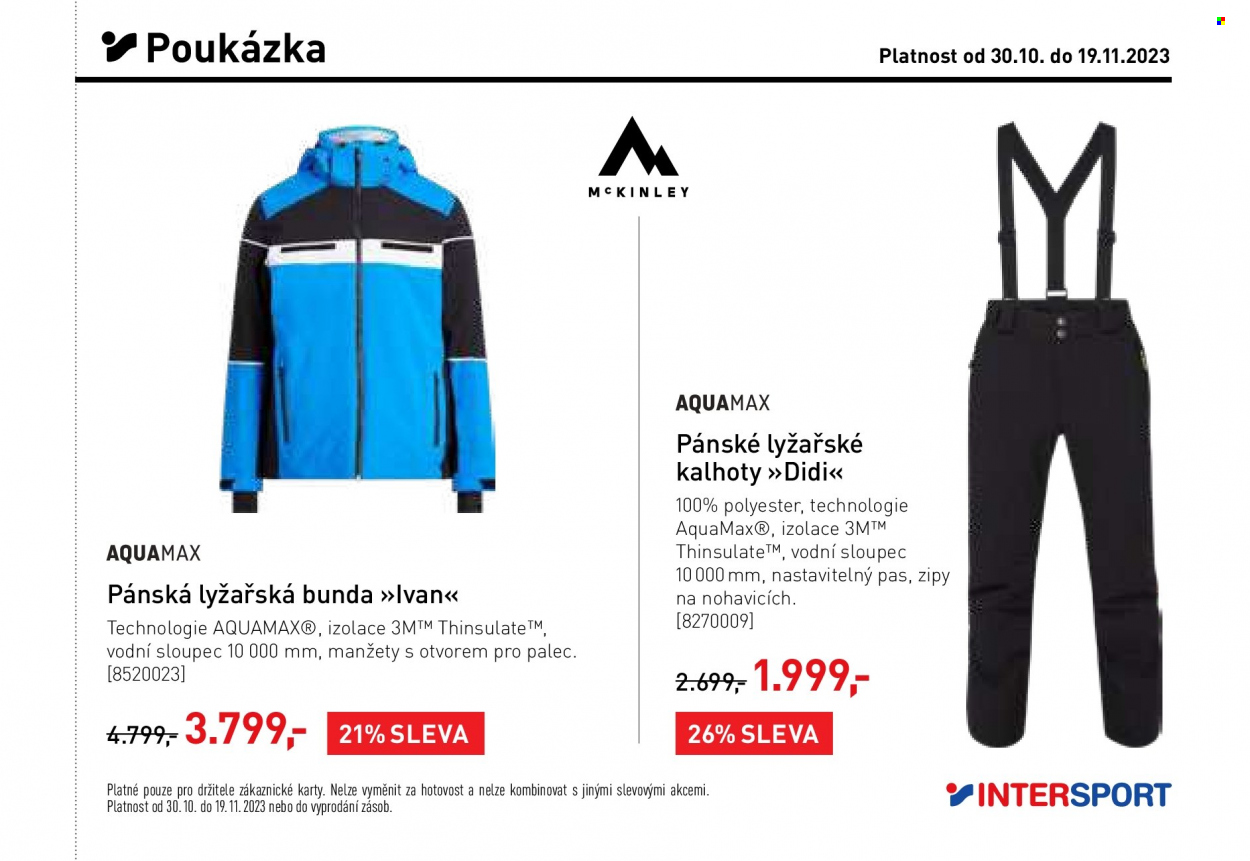 Leták INTERSPORT - 30.10.2023 - 19.11.2023. Strana 17