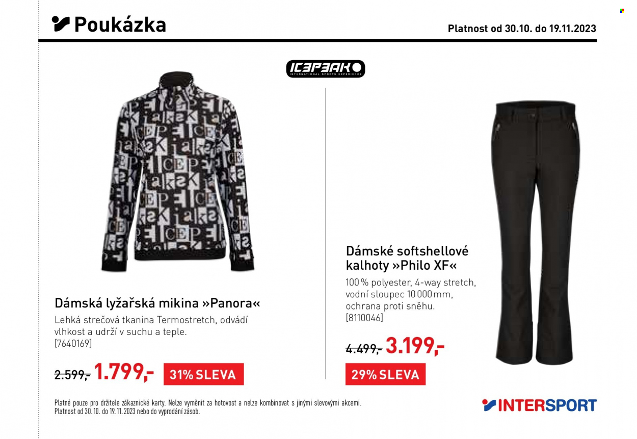 Leták INTERSPORT - 30.10.2023 - 19.11.2023. Strana 19