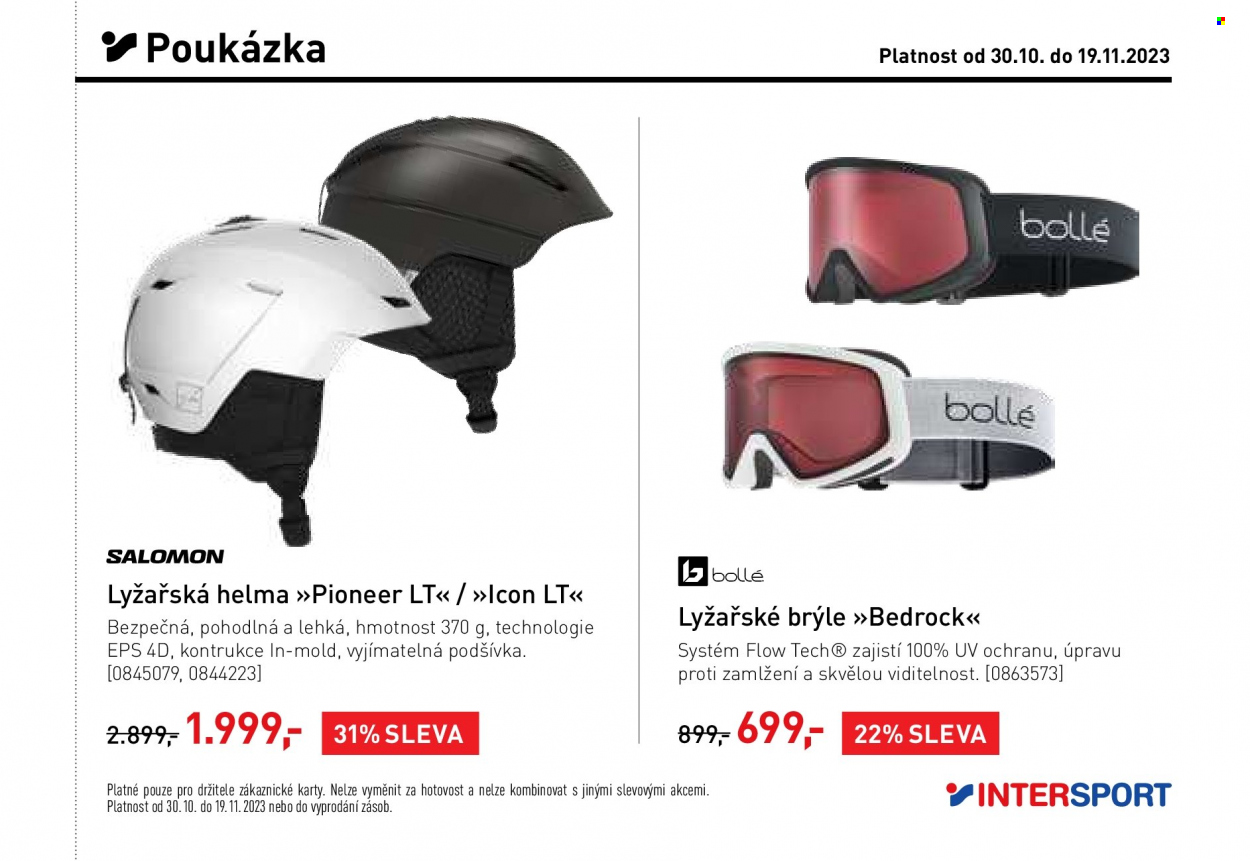 Leták INTERSPORT - 30.10.2023 - 19.11.2023. Strana 21