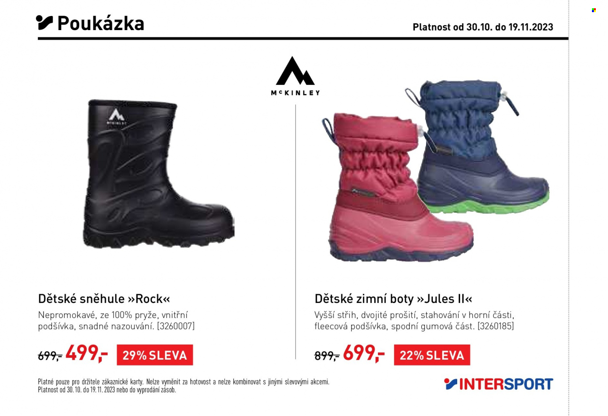 Leták INTERSPORT - 30.10.2023 - 19.11.2023. Strana 22