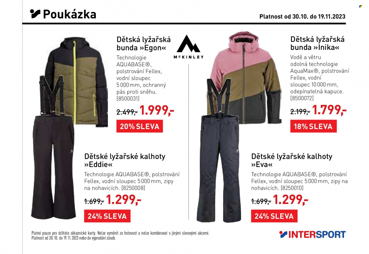 Leták INTERSPORT - 30.10.2023 - 19.11.2023. Strana 25