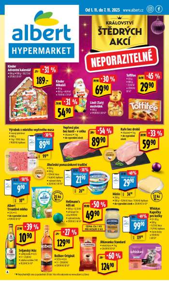 Leták Albert Hypermarket - 1.11.2023 - 7.11.2023.