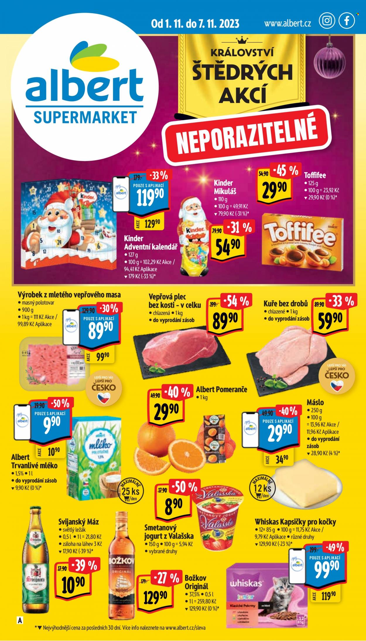Leták Albert Supermarket - 1.11.2023 - 7.11.2023. Strana 1