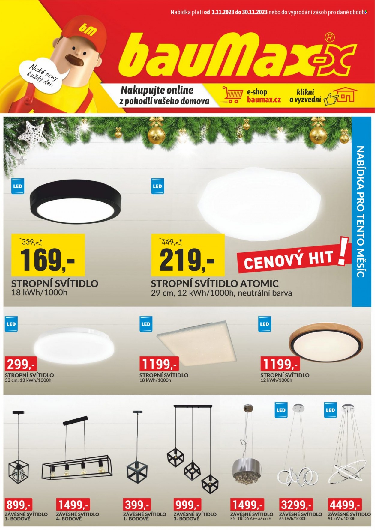 Leták Baumax - 1.11.2023 - 30.11.2023. Strana 1