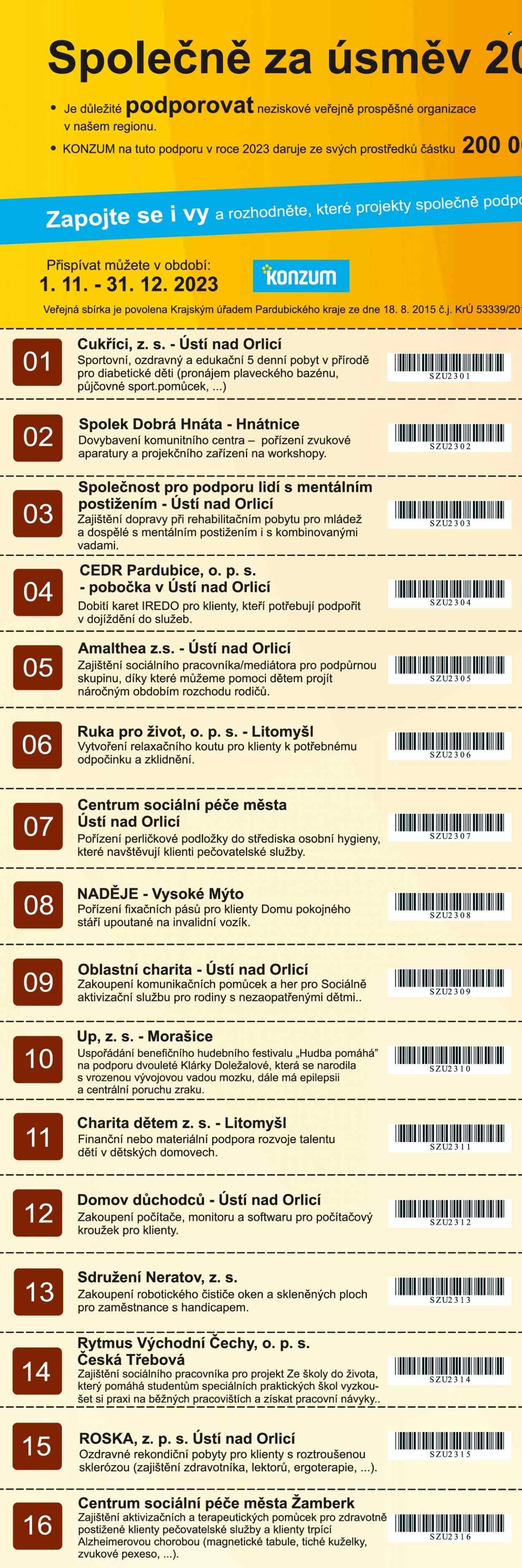 Leták Konzum - 1.11.2023 - 14.11.2023. Strana 3