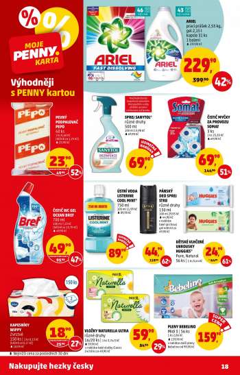 thumbnail - DĚTSKÉ VLHČENÉ UBROUSKY HUGGIES* Pure, Natural 56 ks | 1 ks 0,44 Kč