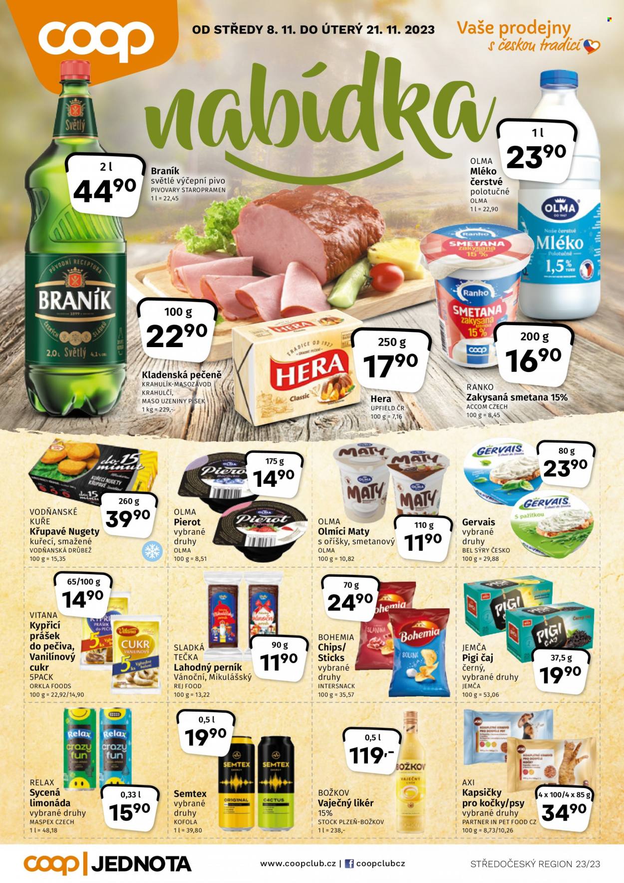 Leták coop JEDNOTA - 8.11.2023 - 21.11.2023. Strana 1