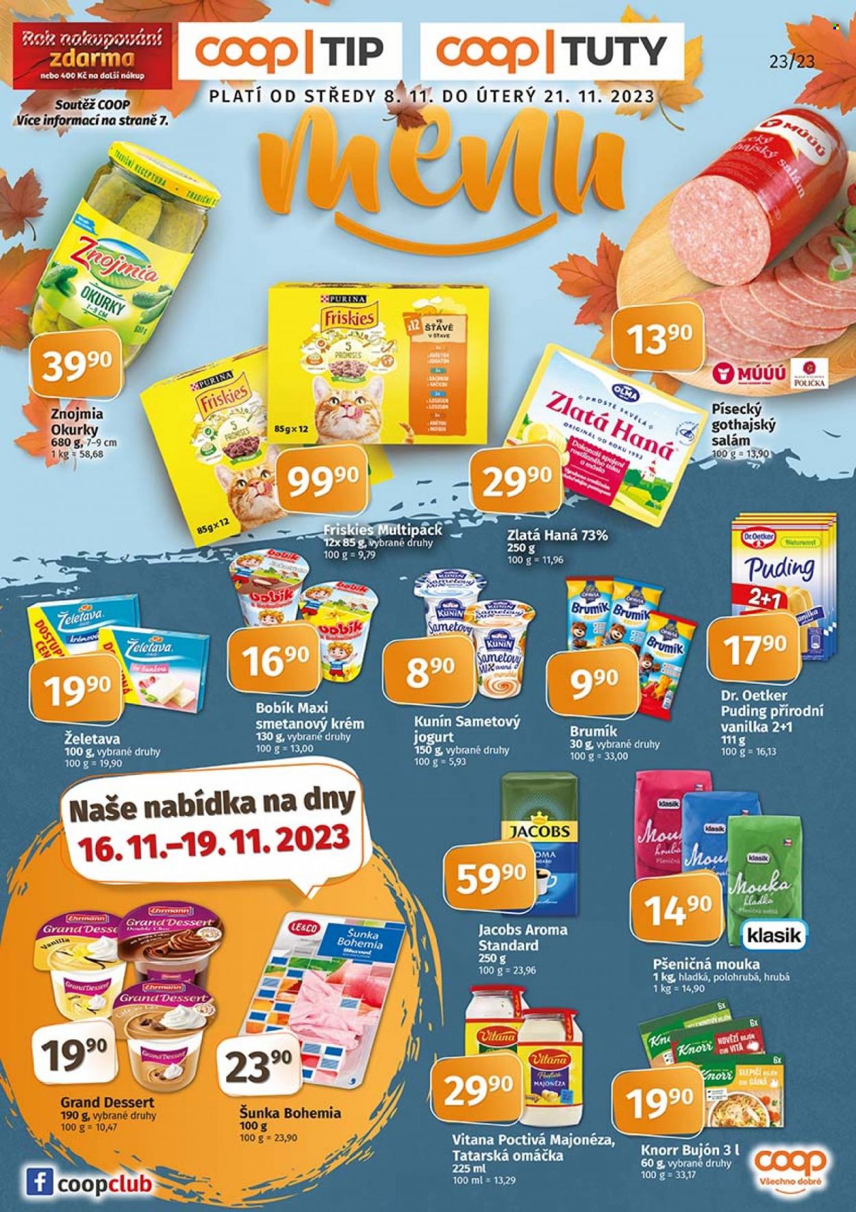 Leták coop TIP - 8.11.2023 - 21.11.2023. Strana 1