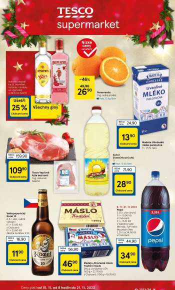 Leták TESCO supermarket - 15.11.2023 - 21.11.2023.