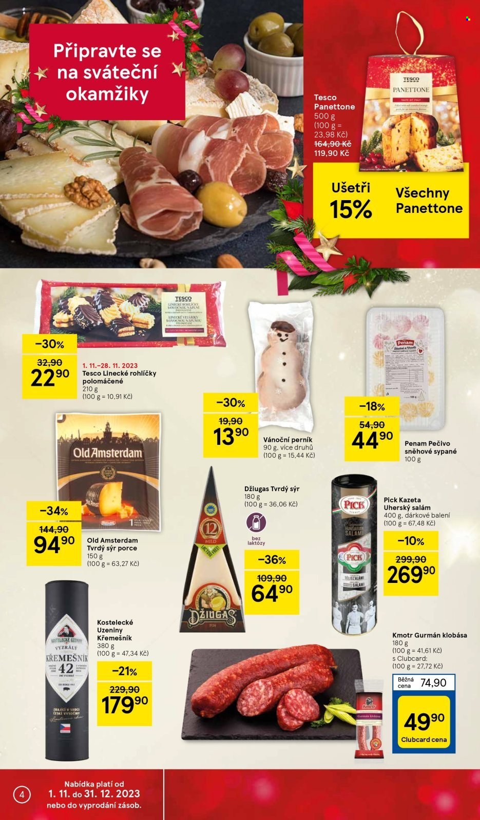 Leták TESCO supermarket - 15.11.2023 - 21.11.2023. Strana 4