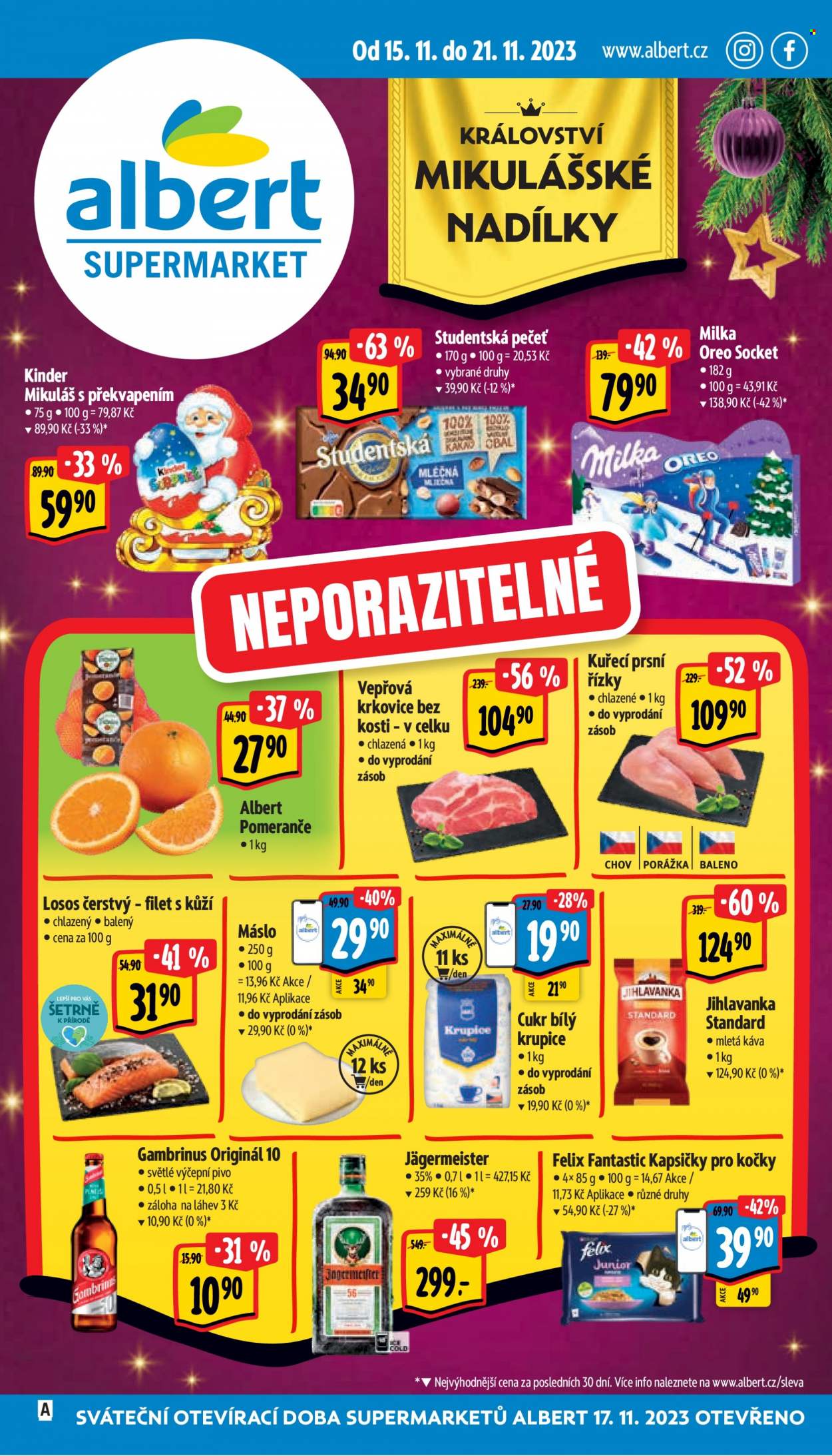 Leták Albert Supermarket - 15.11.2023 - 21.11.2023. Strana 1