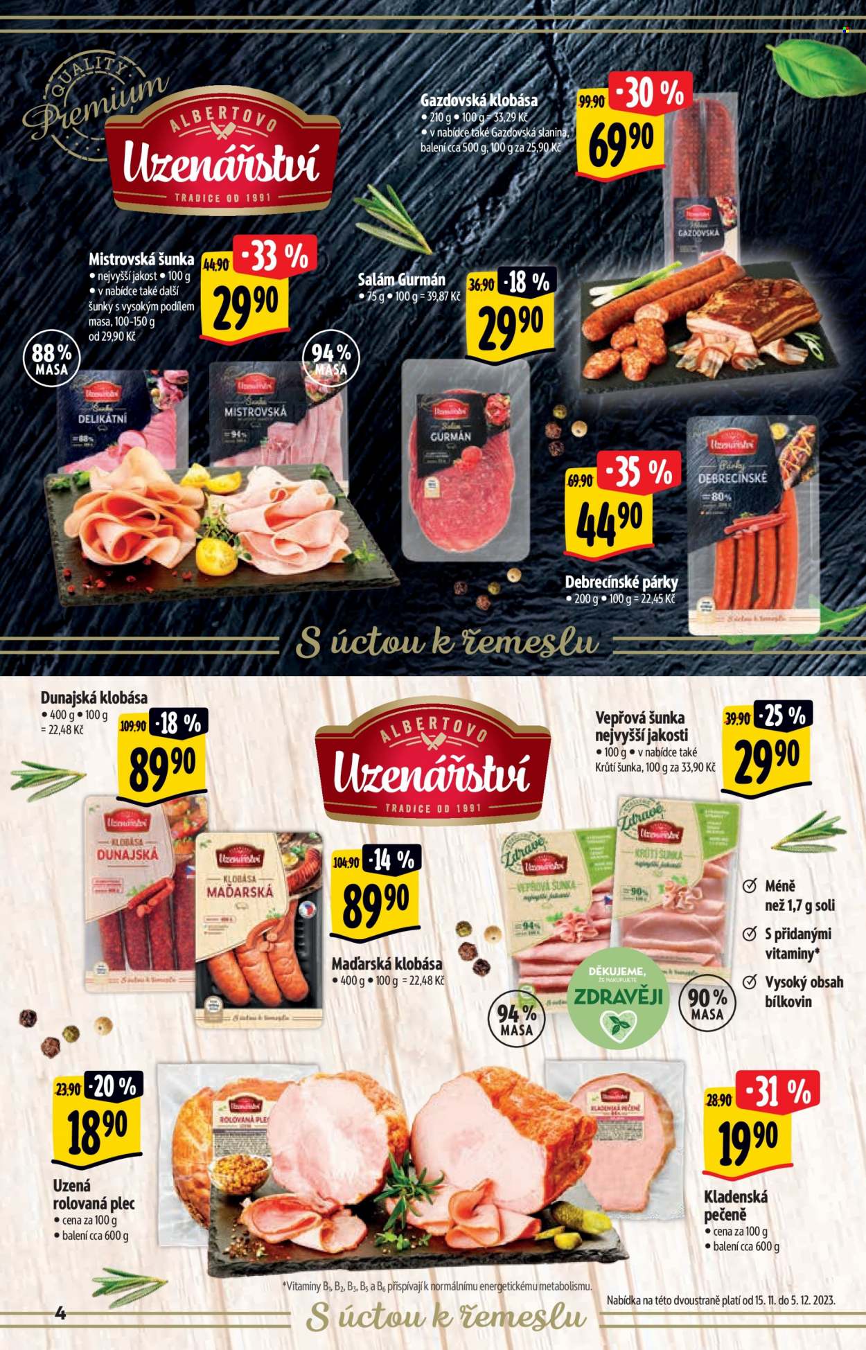 Leták Albert Supermarket - 15.11.2023 - 31.12.2023. Strana 4
