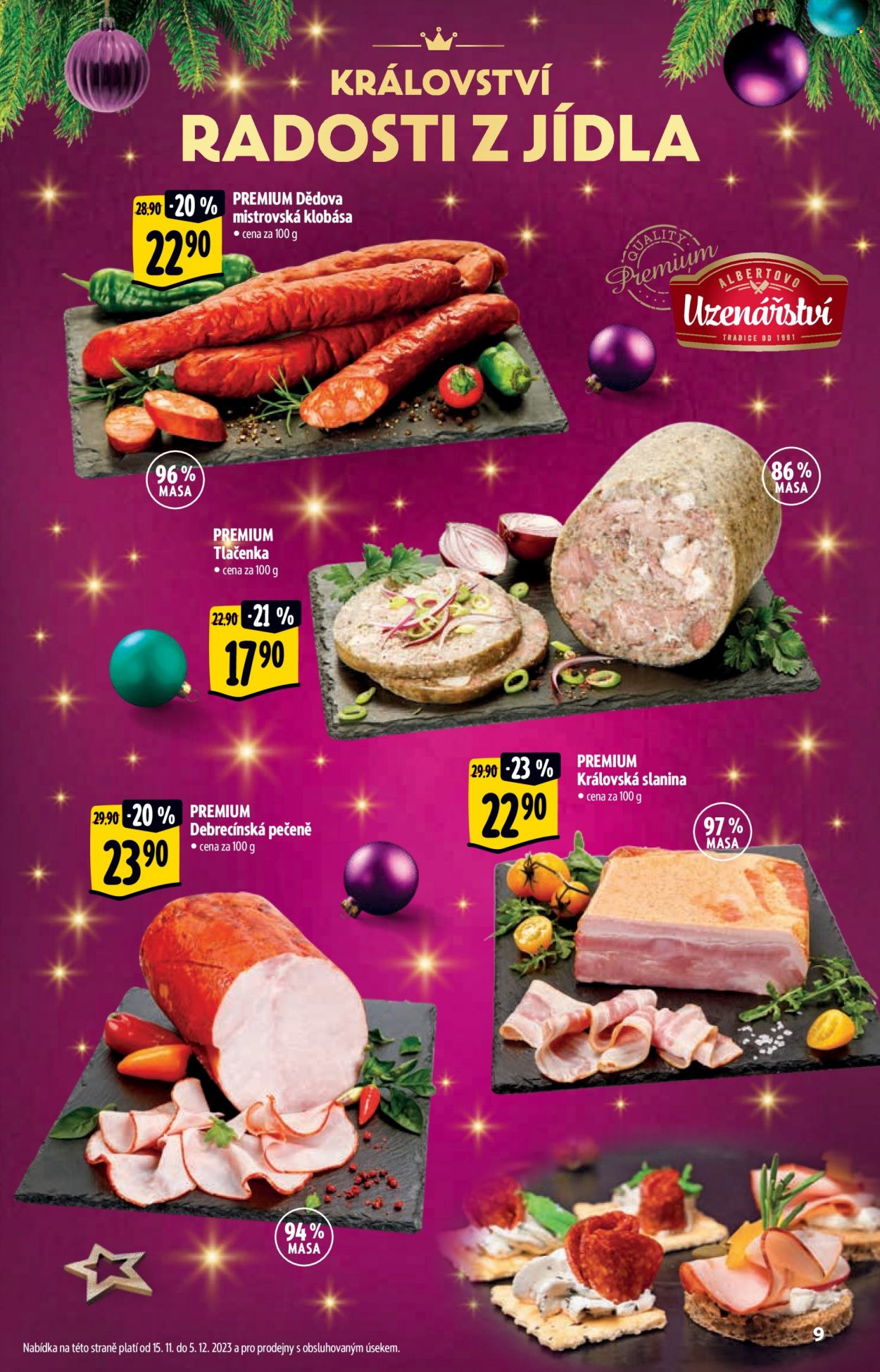 Leták Albert Supermarket - 15.11.2023 - 31.12.2023. Strana 9