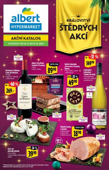 Leták Albert Hypermarket - 15.11.2023 - 31.12.2023.
