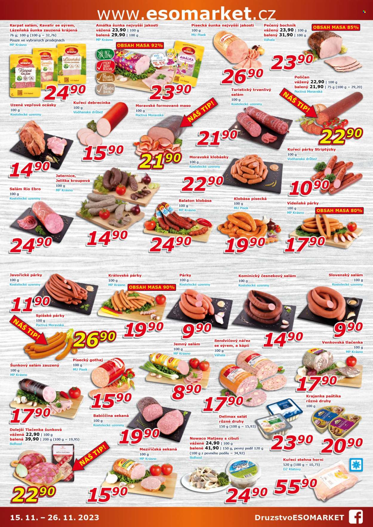 Leták ESO MARKET - 15.11.2023 - 26.11.2023. Strana 2