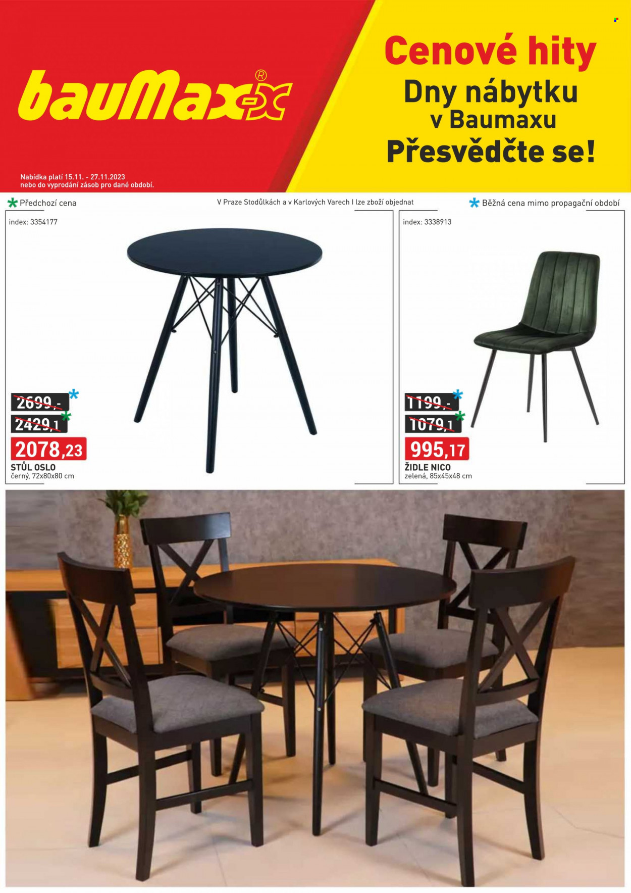 Leták Baumax - 15.11.2023 - 27.11.2023. Strana 1