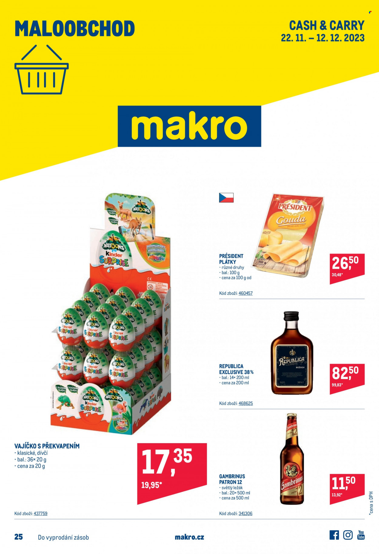 Leták MAKRO - 22.11.2023 - 12.12.2023. Strana 1