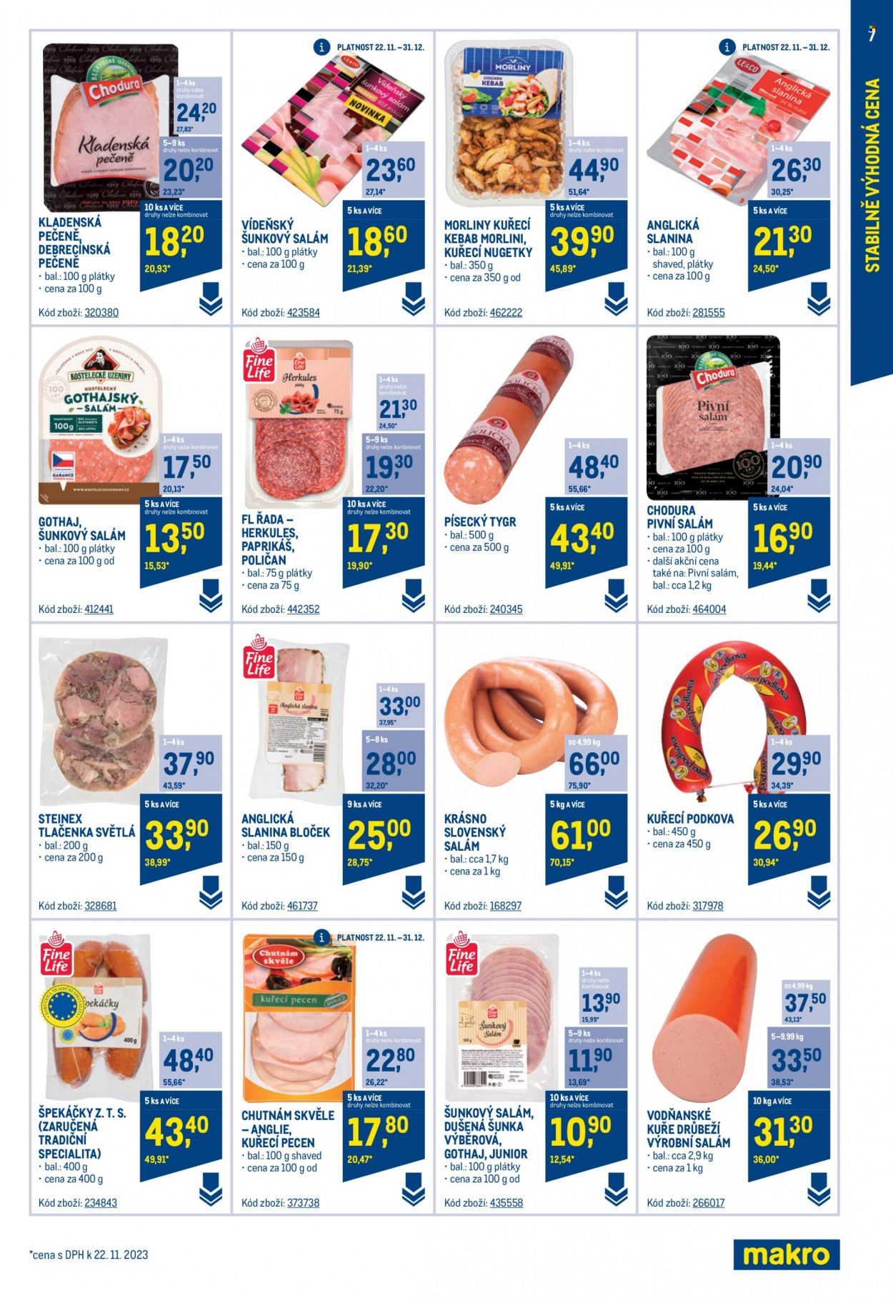 Leták MAKRO - 22.11.2023 - 30.1.2024. Strana 7