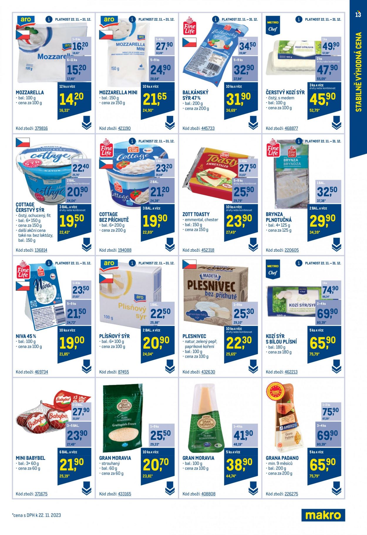 Leták MAKRO - 22.11.2023 - 30.1.2024. Strana 13