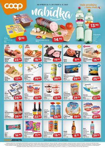 Leták coop JEDNOTA - 22.11.2023 - 5.12.2023.