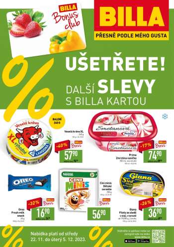 Leták BILLA - 22.11.2023 - 5.12.2023.