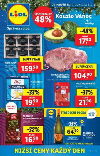 Leták Lidl - 27.11.2023 - 3.12.2023.