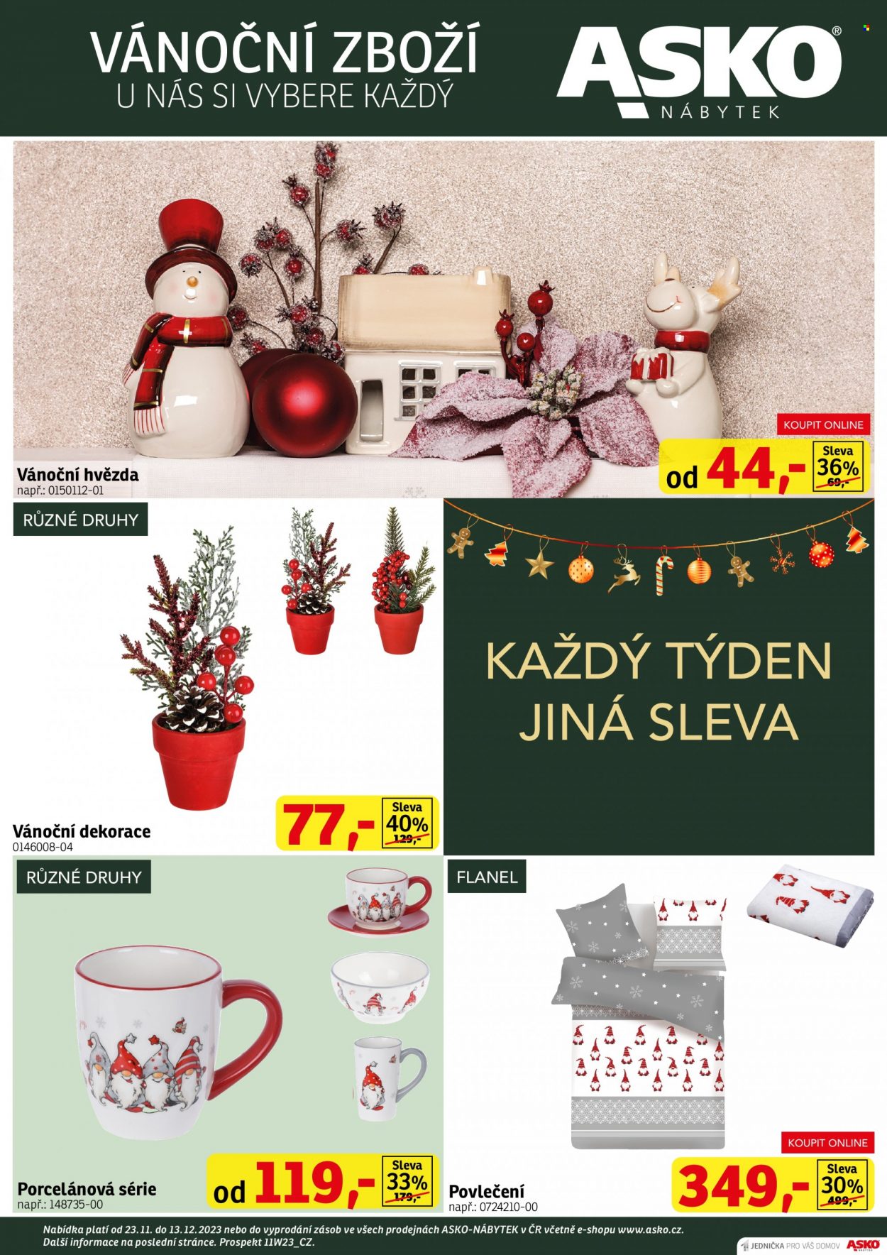 Leták ASKO - 23.11.2023 - 13.12.2023. Strana 1