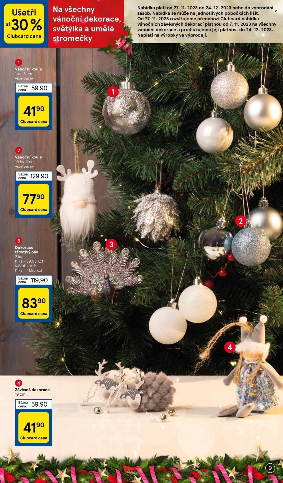 Leták TESCO hypermarket - 27.11.2023 - 24.12.2023. Strana 9