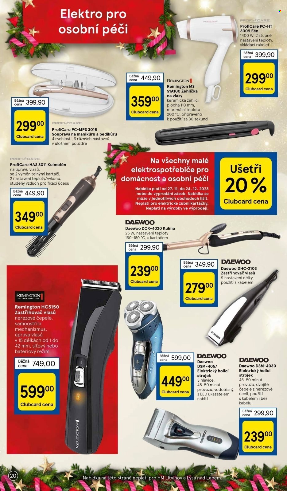 Leták TESCO hypermarket - 27.11.2023 - 24.12.2023. Strana 20