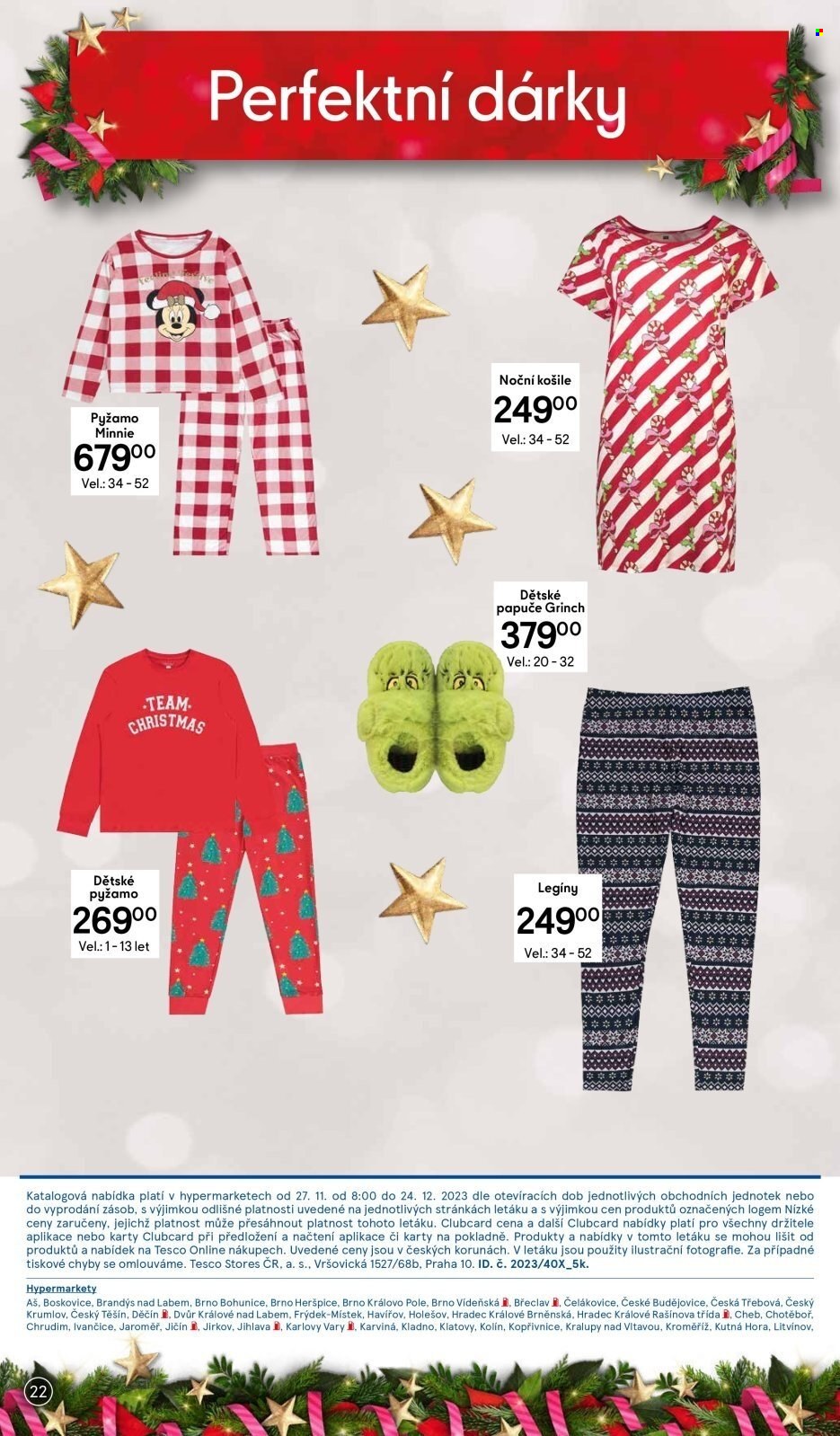 Leták TESCO hypermarket - 27.11.2023 - 24.12.2023. Strana 22